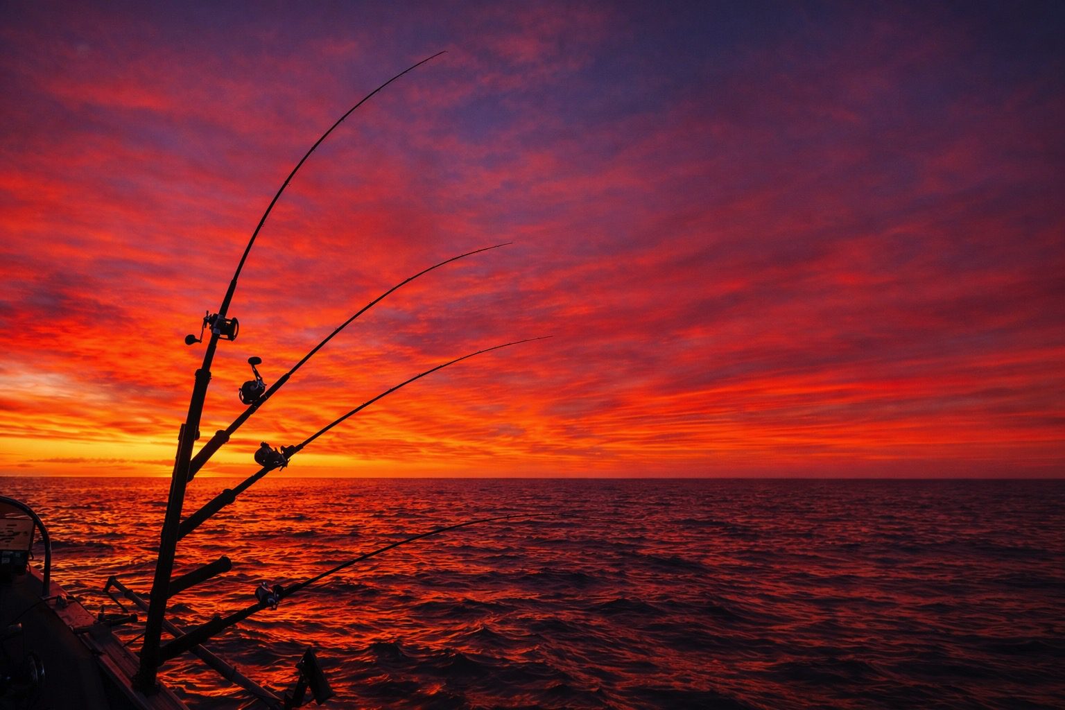 A rig for charter fishing for Salmon on Lake Michigan