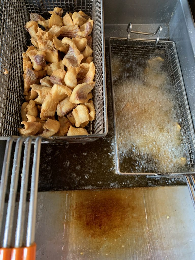 noname (1) Frying Shore Lunch with Trophy Ice Fish