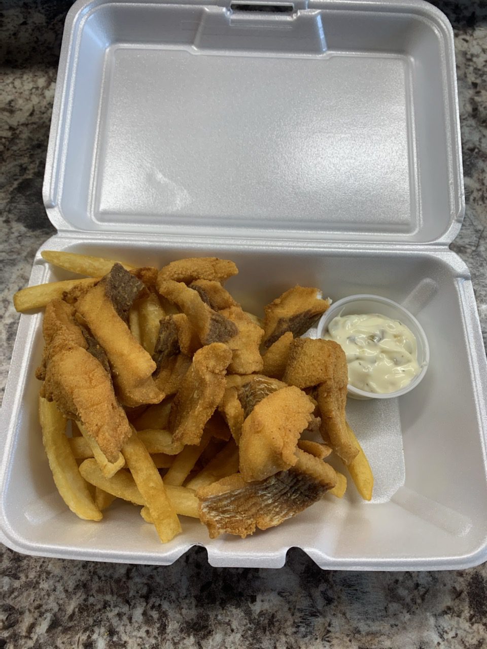 noname Shore Lunch with Trophy Ice Fish